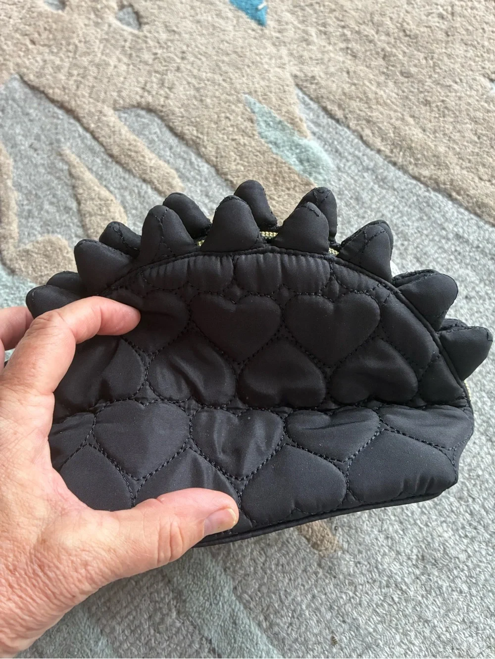 Betsey Johnson hedgehog cosmetic/pencil bag.